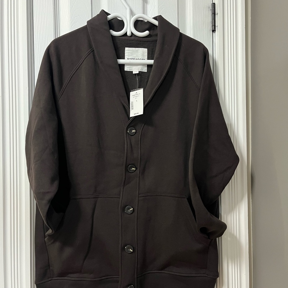 Bootlegger Dark Brown Cardigan